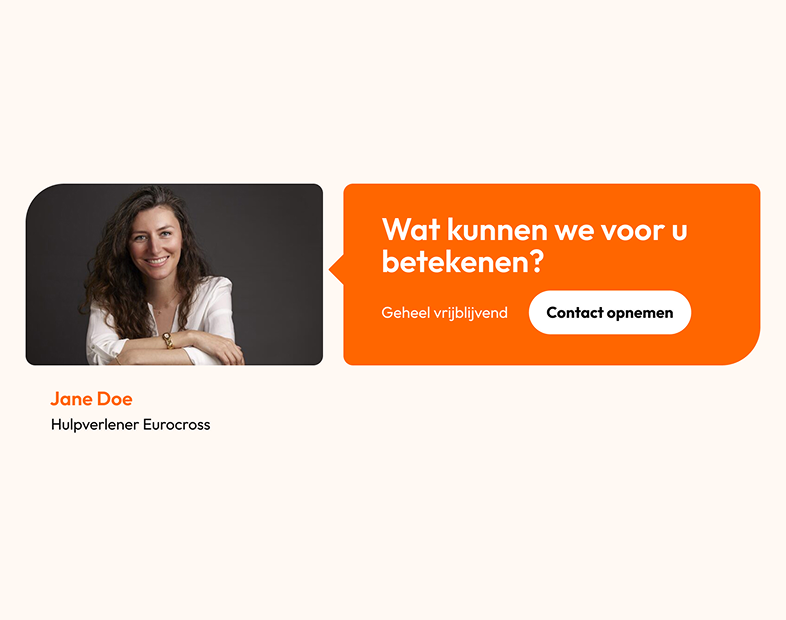 Afbeelding over hoe kleur en vorm passen bij het verhaal van Eurocross