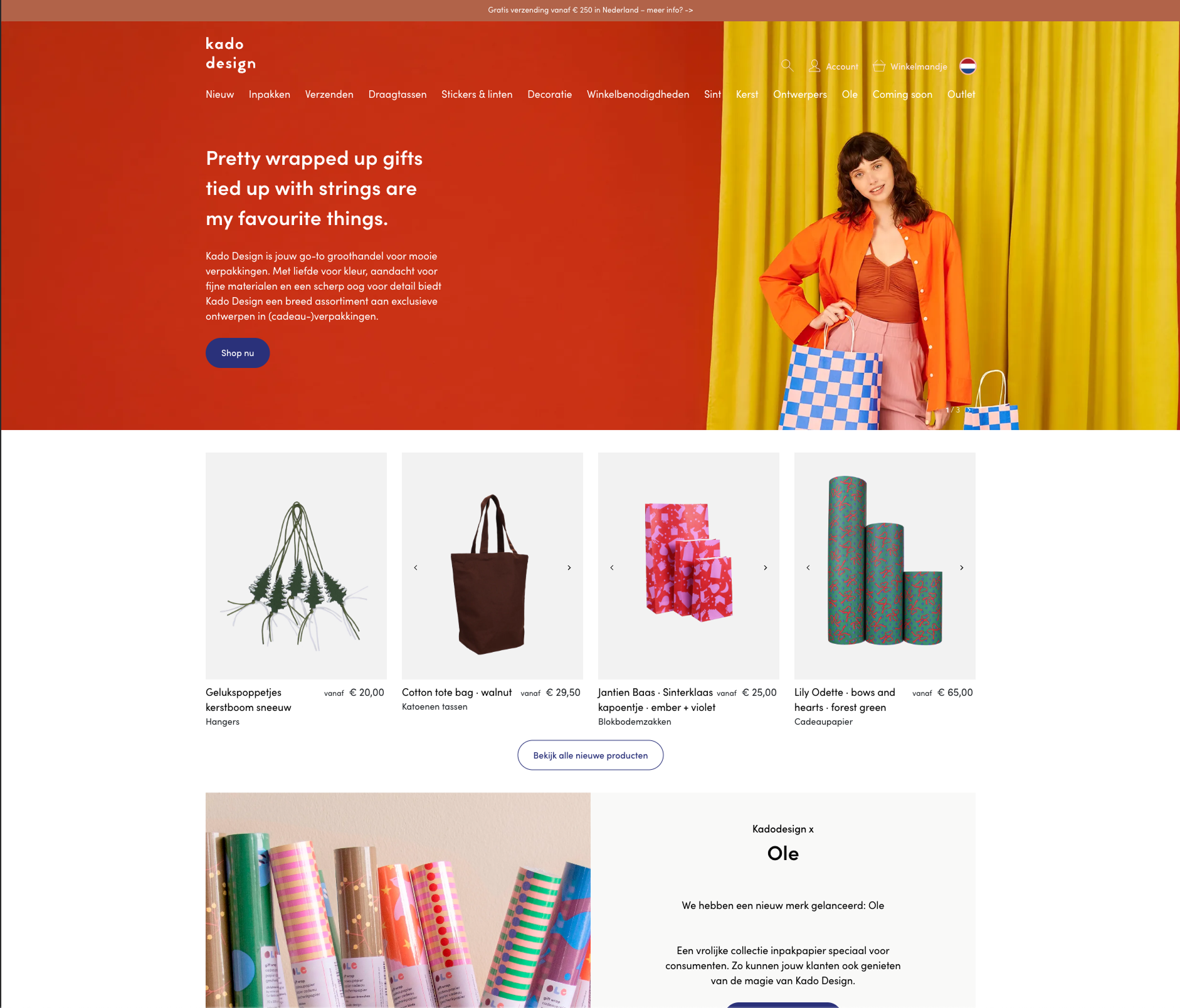 Header en impressie afbeelding van de Kadodesign case