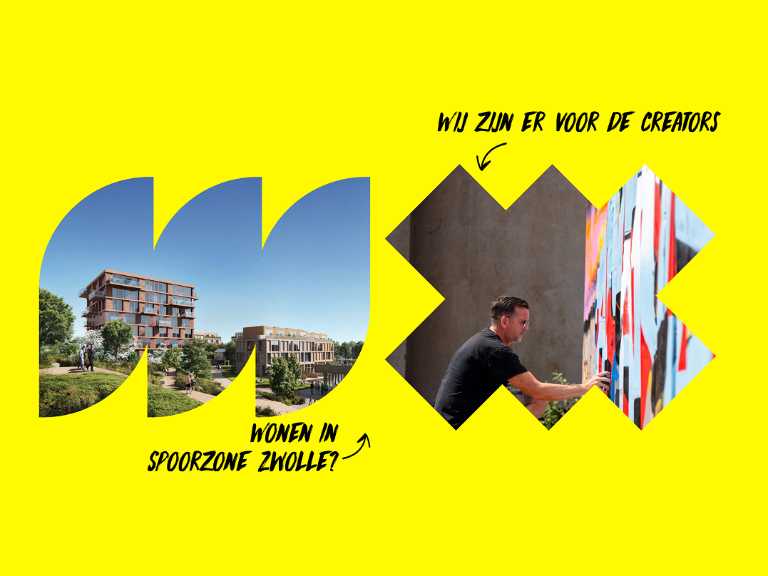 Eeen greep uit de vormen van de Spoorzone branding